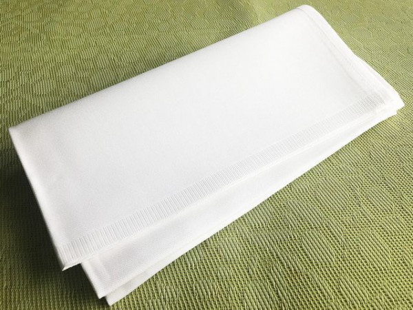 100 Stoffservietten, weiß, ohne Muster, 50x50